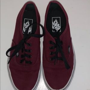 maroon vans